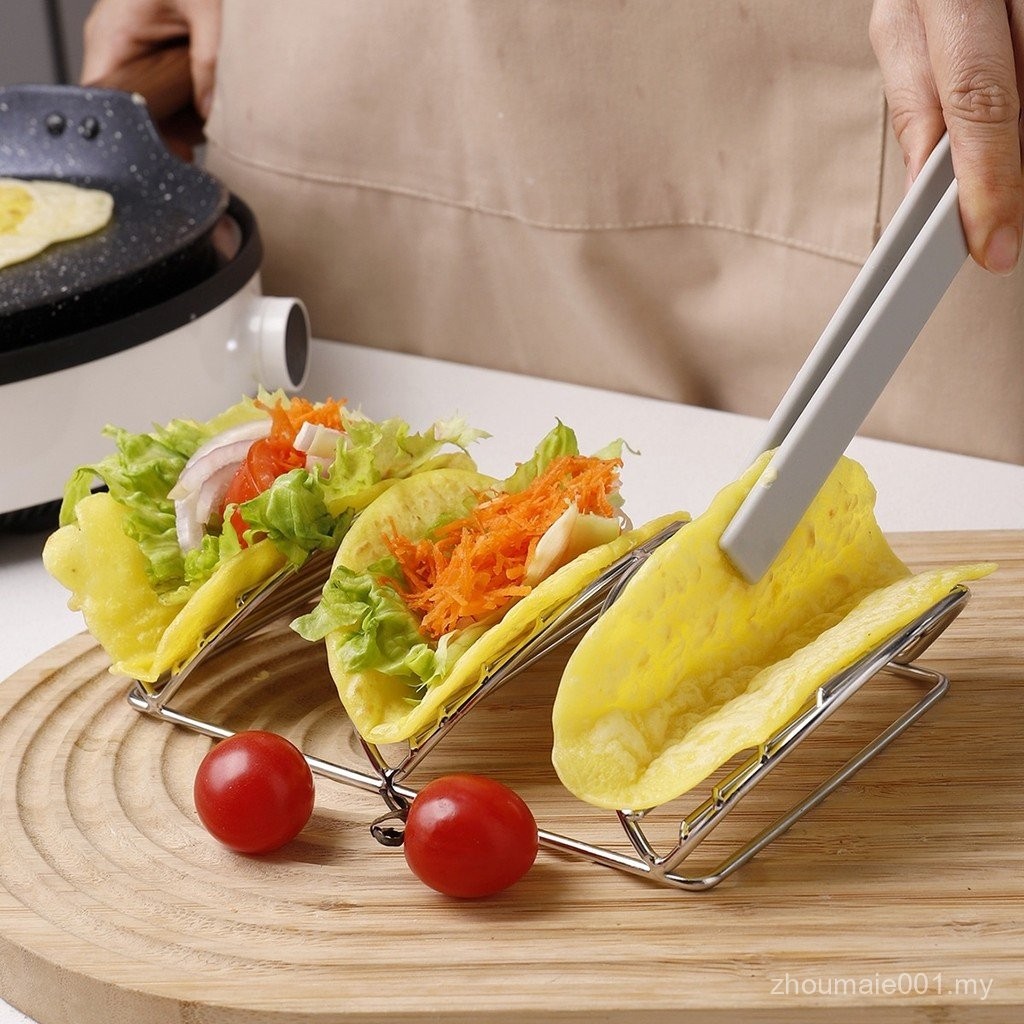 304 Stainless Steel Crepe Rack Mexican Corn Chicken Roll Rack taco ...