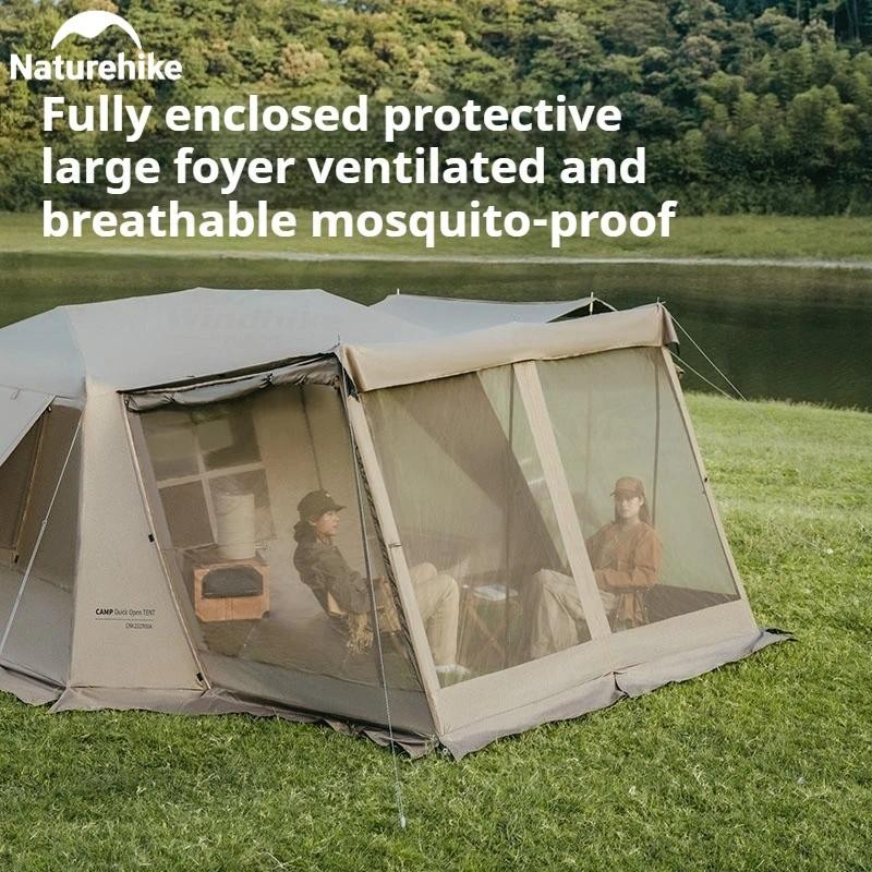 CNH22ZP004 Village 13 Automatic Tent _ Dark Brown/Tiblack/Flagship Model