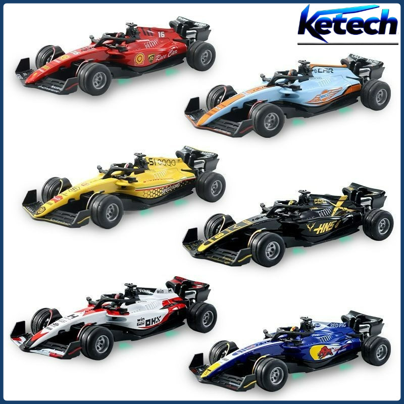 1/64 Scale Alloy RC F1 Formula Racing Car - with LED Body Lights, Type ...