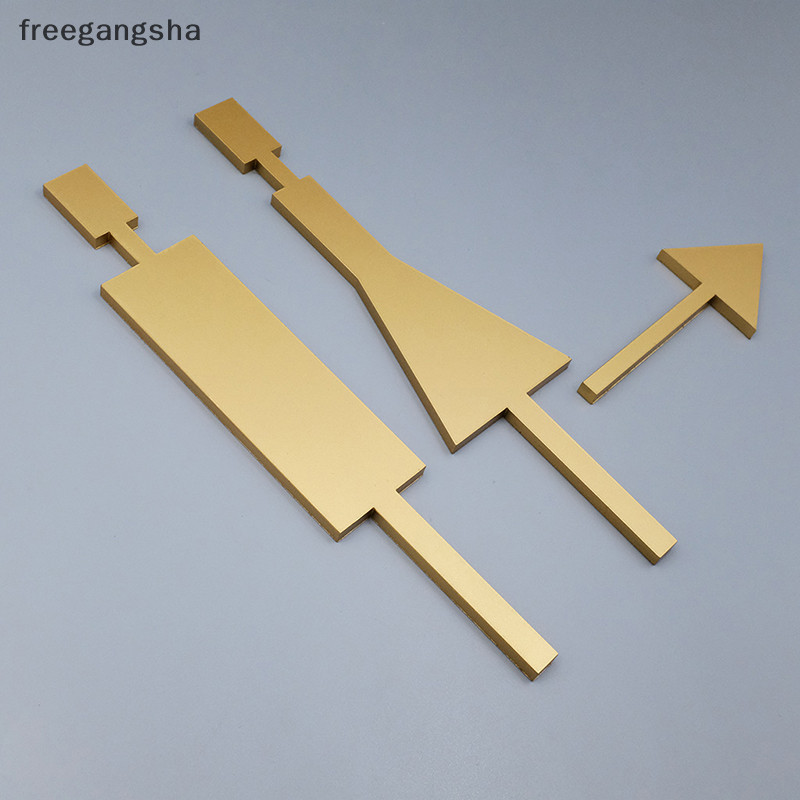 [FREG] 3d Creative Personality Bathroom Door Nameplate Male And Female ...
