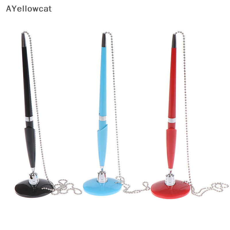 AY Black metal desk rope ballpoint pen sig pen learn office school ...