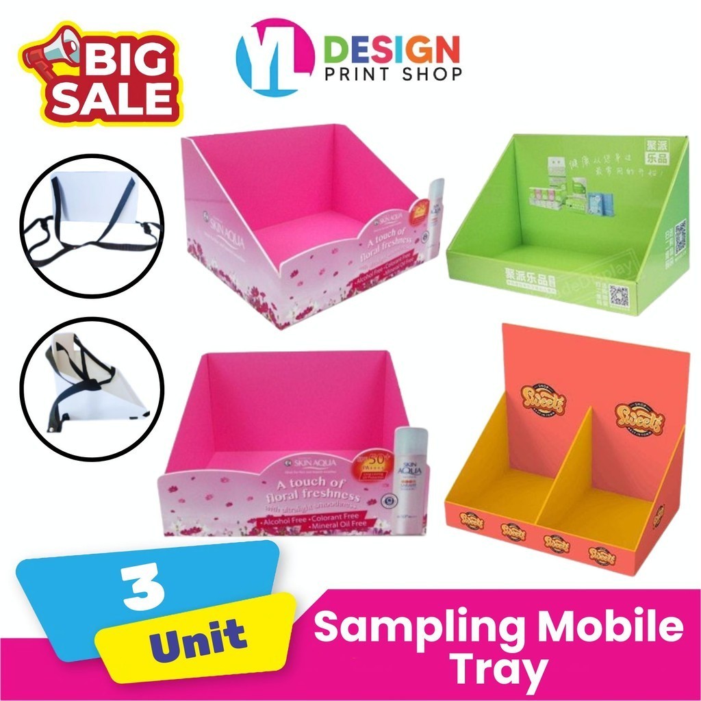 3 units Sampling Mobile Tray Set for Events and Parties - Portable ...