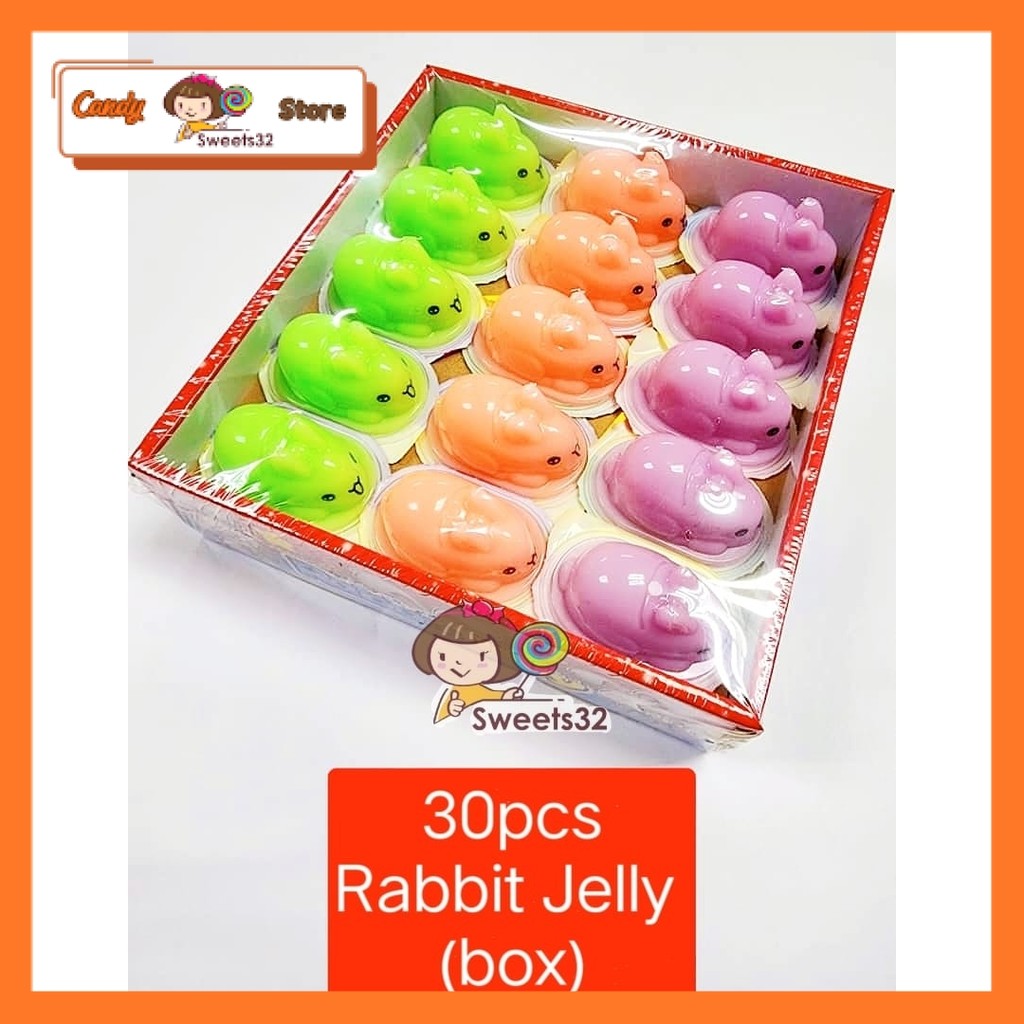 BOX 30pcs Rabbit Jelly Delicious Fruit Jelly suitable for Kids birthday ...