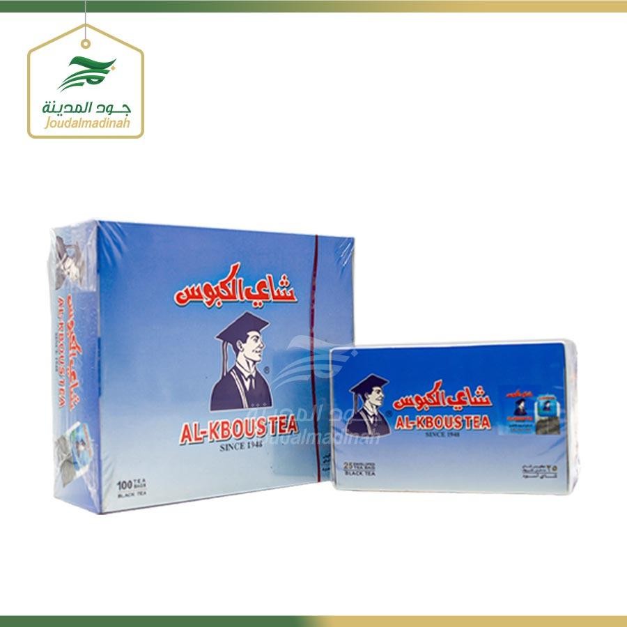 AL-KBOUS Tea ( Black Tea ) Size (100 & 25 Enveloped Tea Bag) شاهي ...