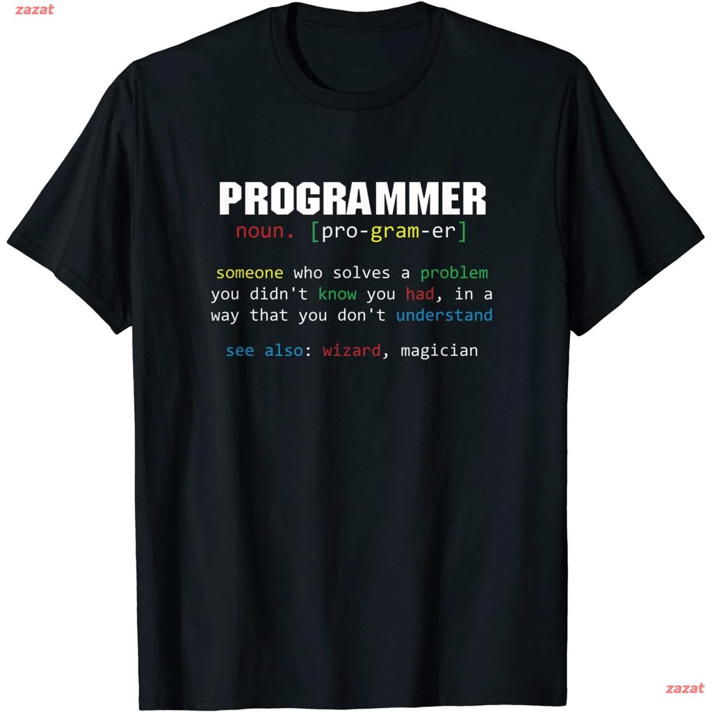 S-5XL ready stock T-shirt round neck zazat programmer code coder coding ...