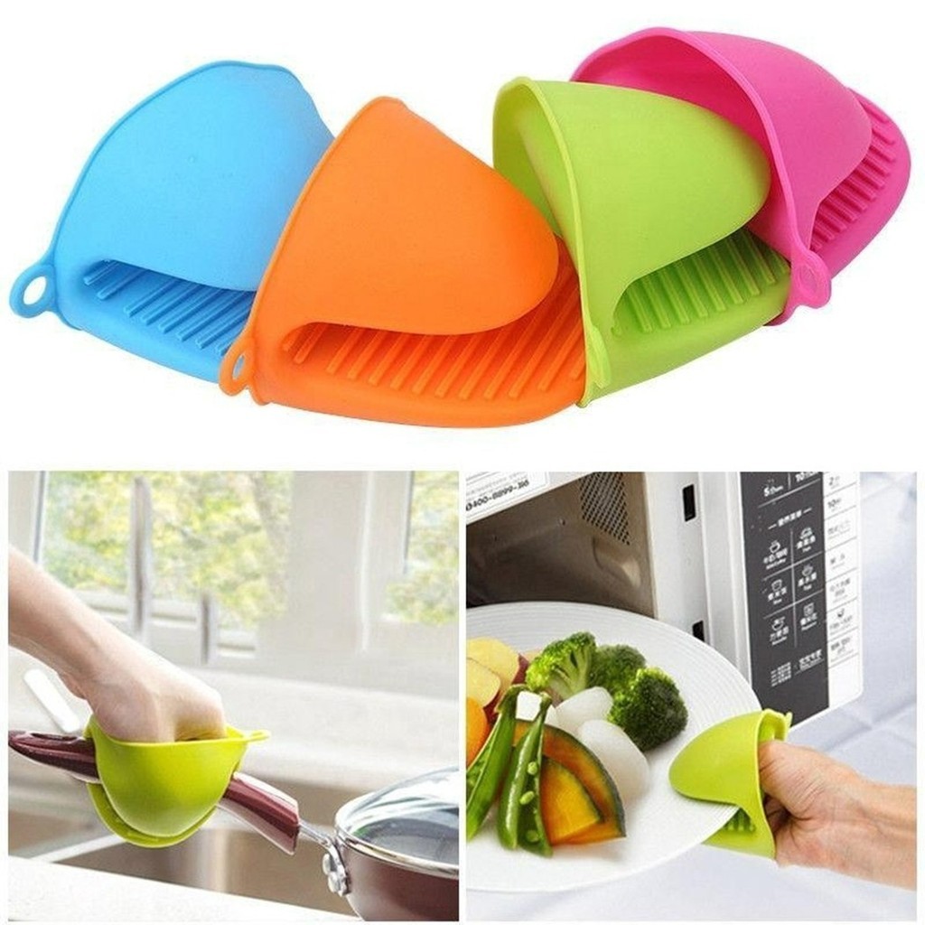 [JTFY] Silicone Heat Insulation Oven Cooking Mitts Pinch Grips Heat