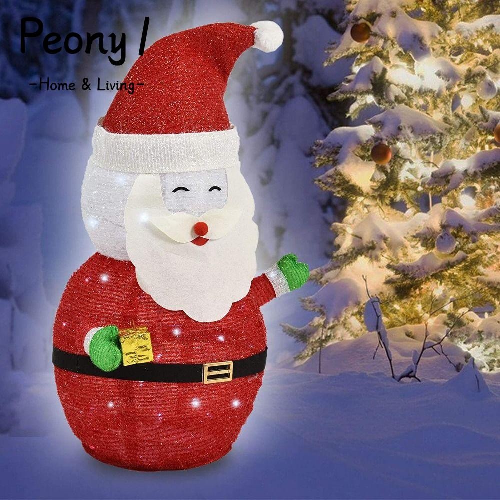 PEONY1 Christmas LED Lights, LED Light Party Favors Collapsible Snowman ...