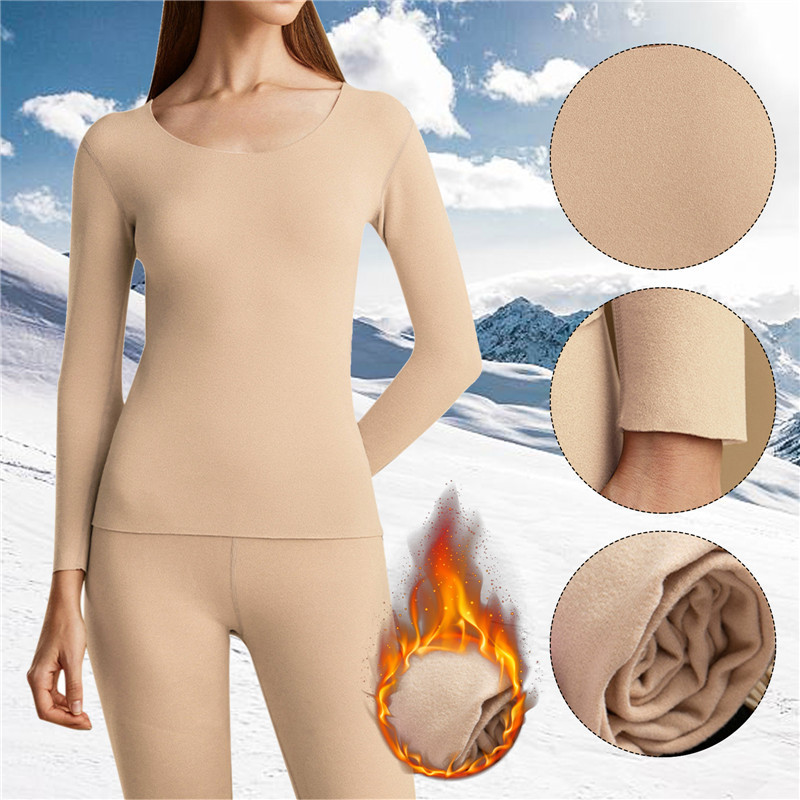 2024 Women's Thermal Underwear Winter Clothes Seamless Thick
