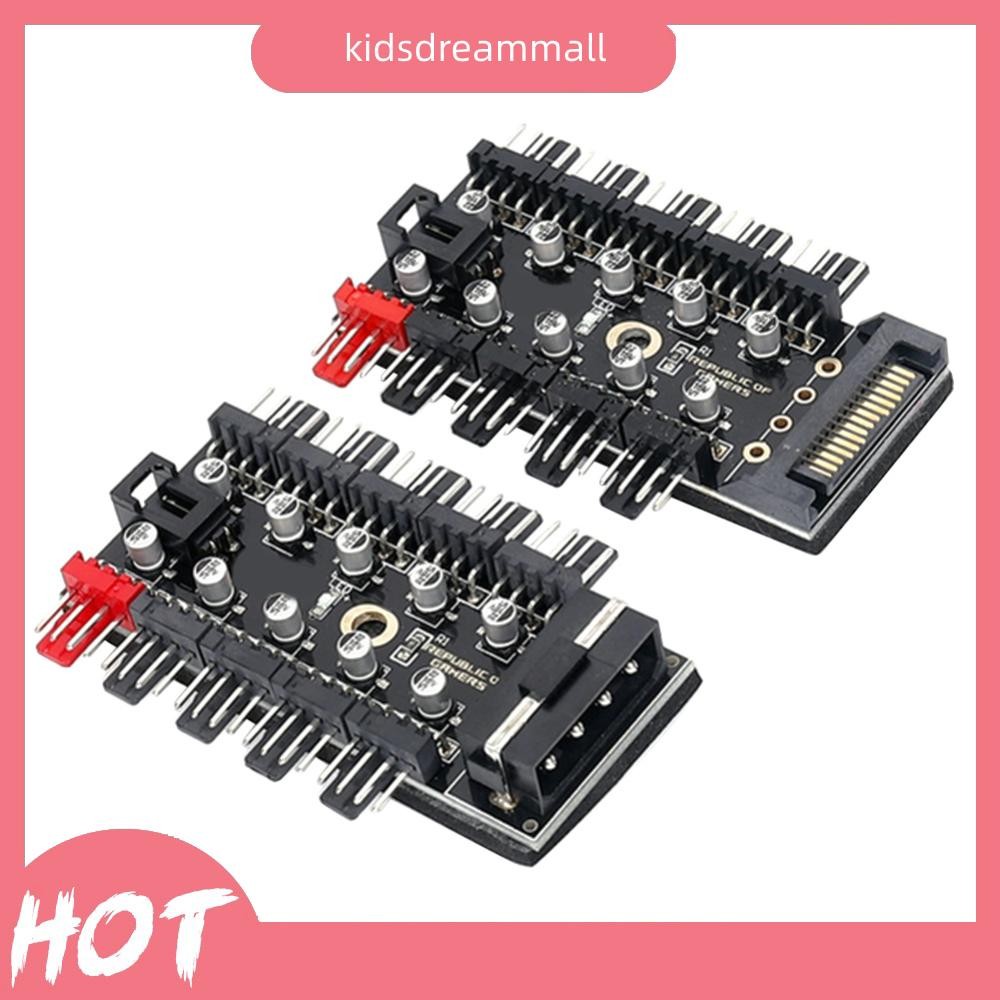 [KidsDreamMall.my] 1 to 10 4Pin PWM Cooling Fans HUB SATA Power/Large ...