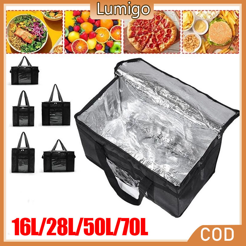 16L/28L/50L/70L Insulated Thermal Cooler Bag Cool Lunch Foods Drink ...