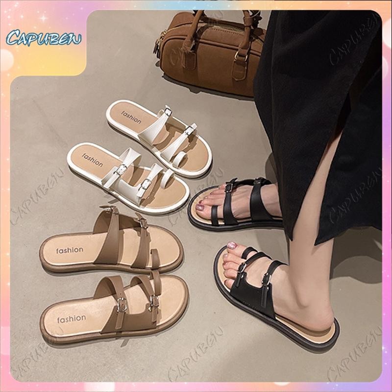 CAPUBEW Kasut untuk wanita Sandal dan Kasut Lembut Tempat sederhana ...