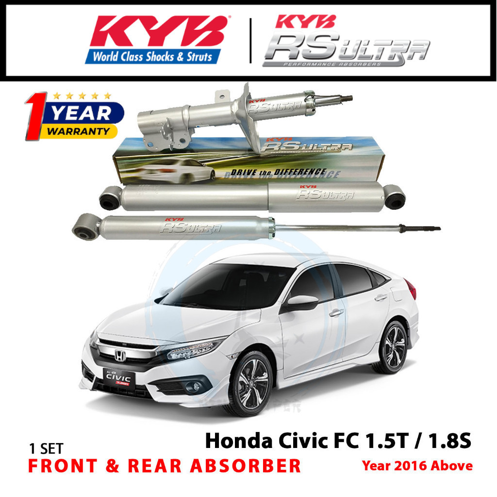 Honda Civic FC 1.5 1.8 TEA TED KYB RS Ultra Front Rear Absorber 333HD14 ...