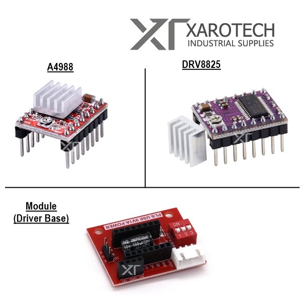 A4988 4988 DRV8825 Stepper Motor Driver Module with Heatsink Heat Sink ...