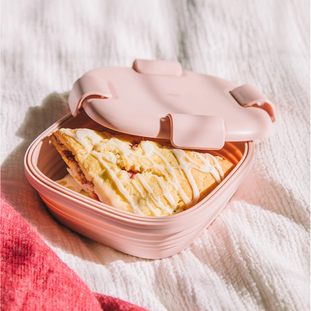 GF Collapsible Sandwich Box – Carnation Pink, 24oz Reusable