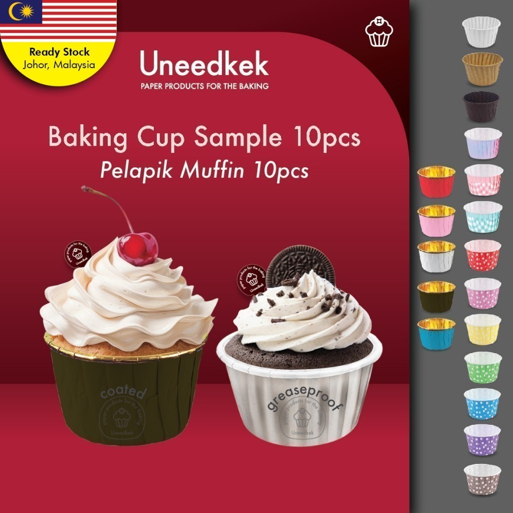 Uneedkek Cawan Kertas Kek Acuan Bekas Mufin Baking Cupcake Cup Paper ...