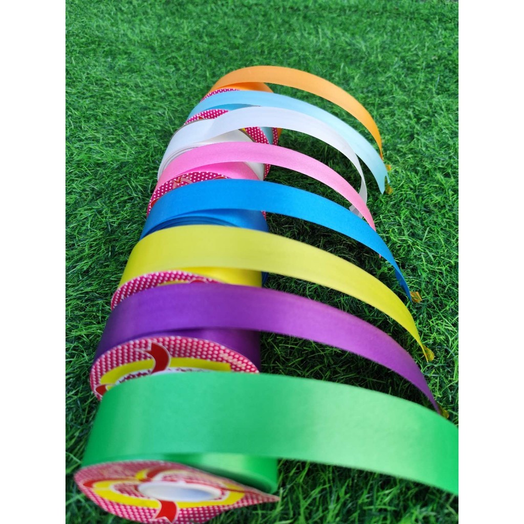 E-mart Plastic Ribbons For Crafts Handmades/DIY Cute Ribbon Rolls 3 cm ...