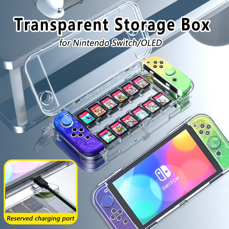 for Nintendo Switch Game Console Transparent Storage Box Protective ...