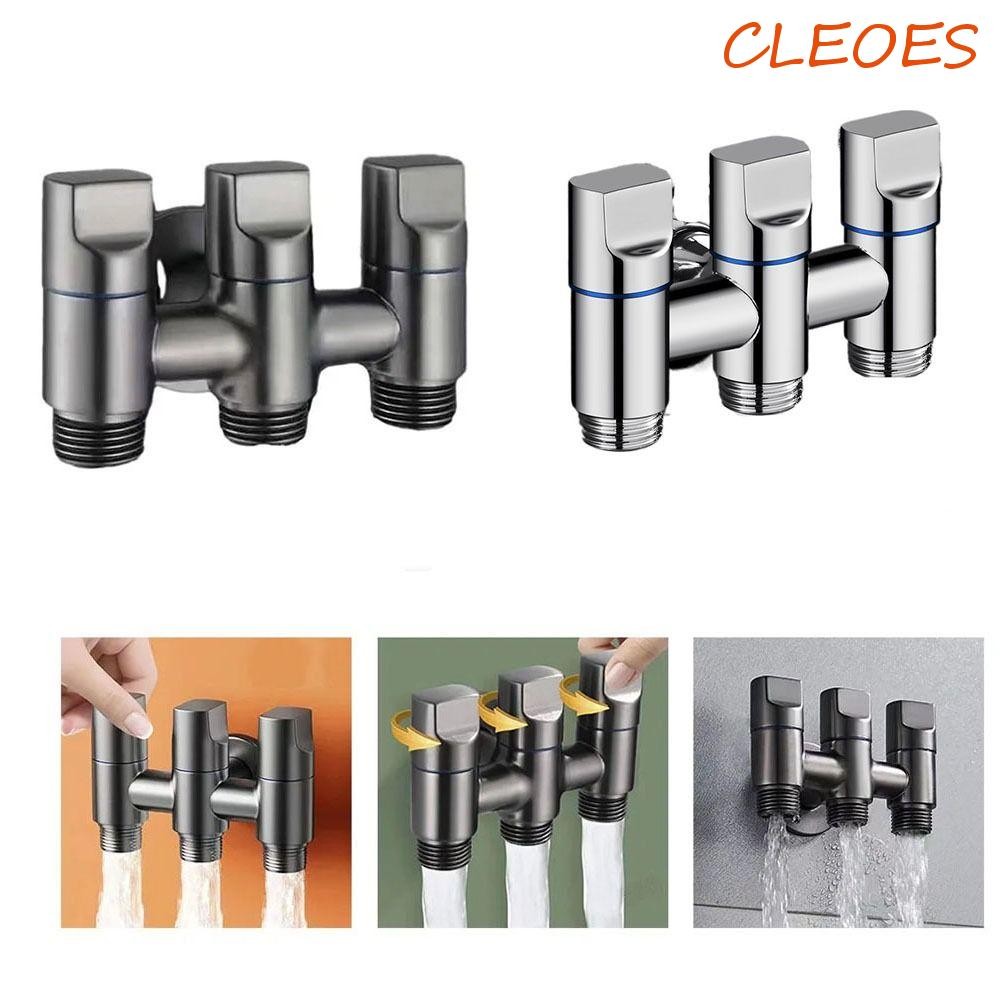 CLEOES ThreeOut Water Diversion Valve, Stainless Steel Space Saving