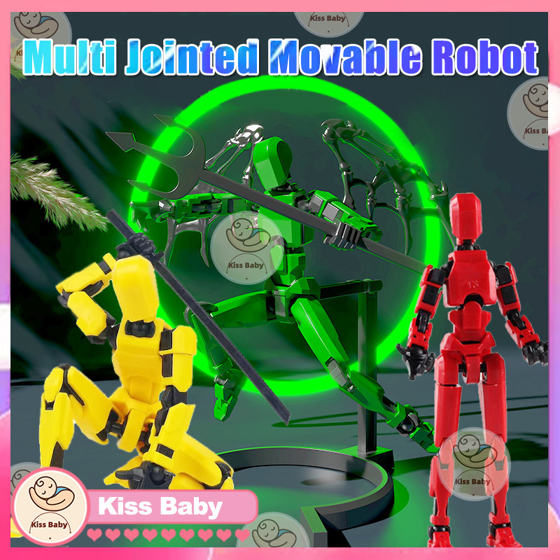 Multi Jointed Movable Robot 3D printed doll toy rd dummy doll DIY full ...