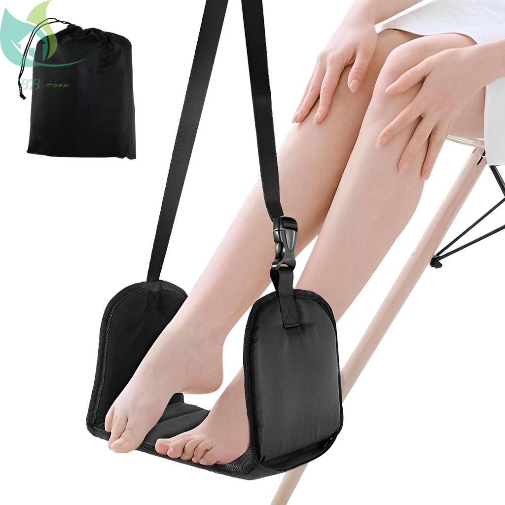 Airplane Footrest Adjustable Hanging Footrest Hammock Portable Foldable ...