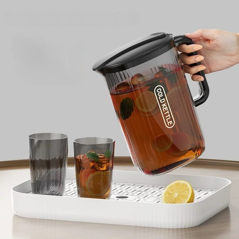 2200ml Large Capacity Cold Kettle Drinking Glass Serving Jug ...
