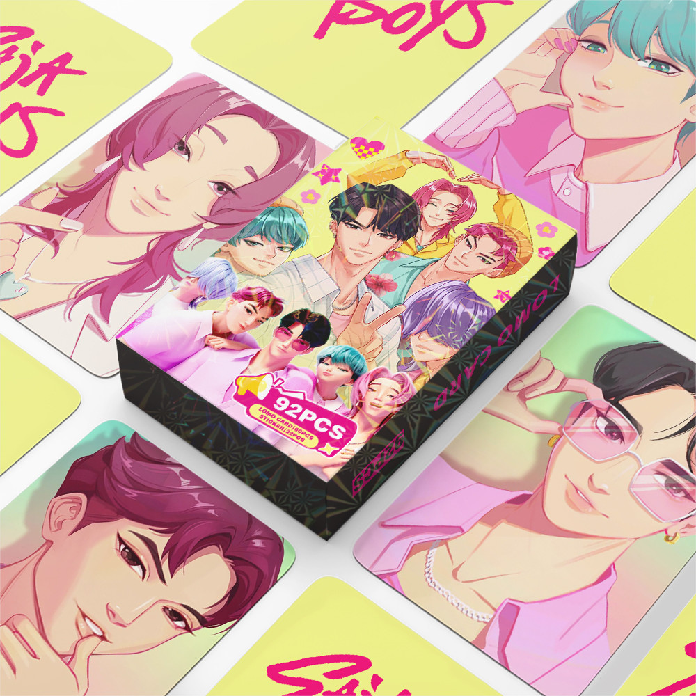 The New 92PCS K-pop Devil Hunter Anime Card Collection Features Trendy Fantasy Huntrix Sajaboys Photo Cards As Gift Toys