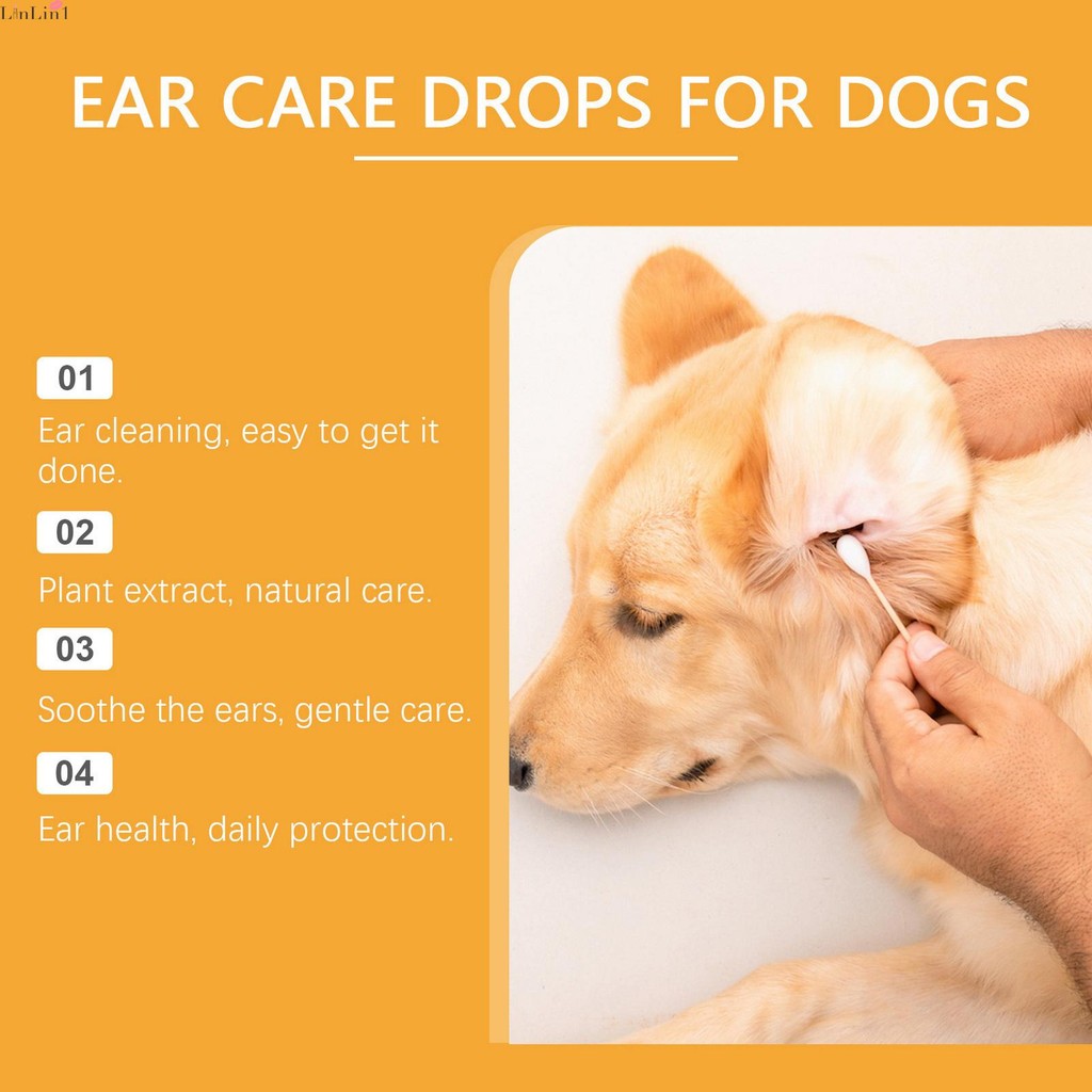 60ml Dog Ear Infection Treatment Ear Yeast Healthy Itch Relief Drops ...
