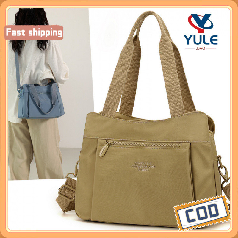 YULE 2In1 Nylon Sling Handbag for Women-Beg Wanita Waterproof Multi ...