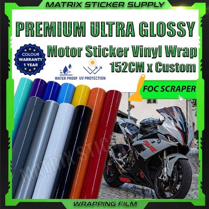PREMIUM ULTRA GLOSSY MOTOR STICKER(152CM-CUSTOM)Pelekat Stickers ...