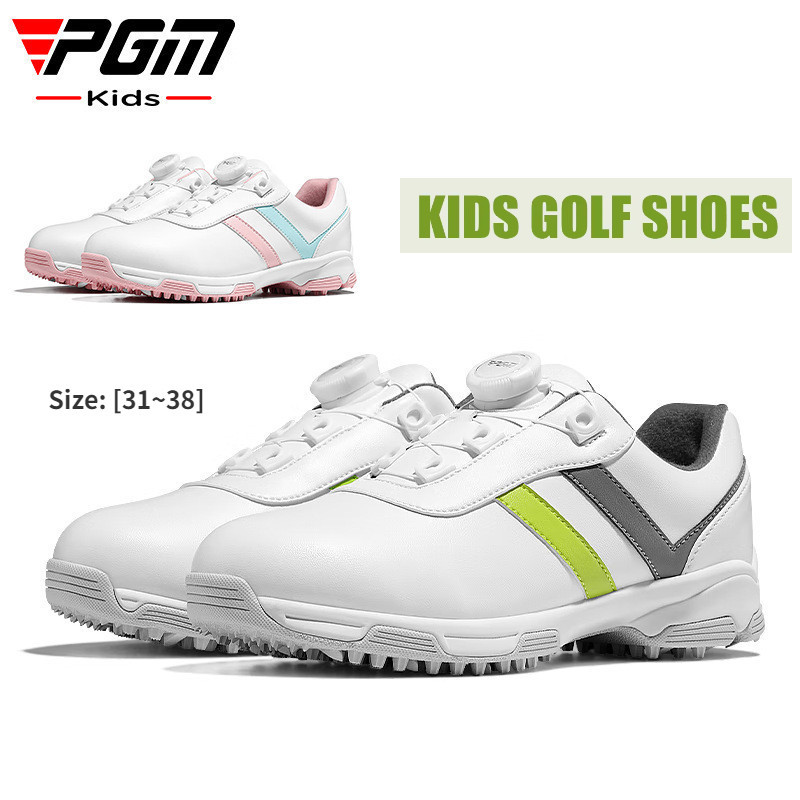 PGM Kids Sneakers Knob Shoelaces Golf Boys Shoes Outdoor