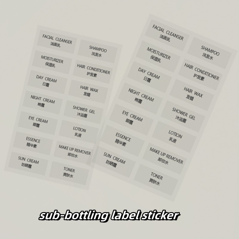 Sub-packaging Chinese and English Labels Travel Sub-packaging ...