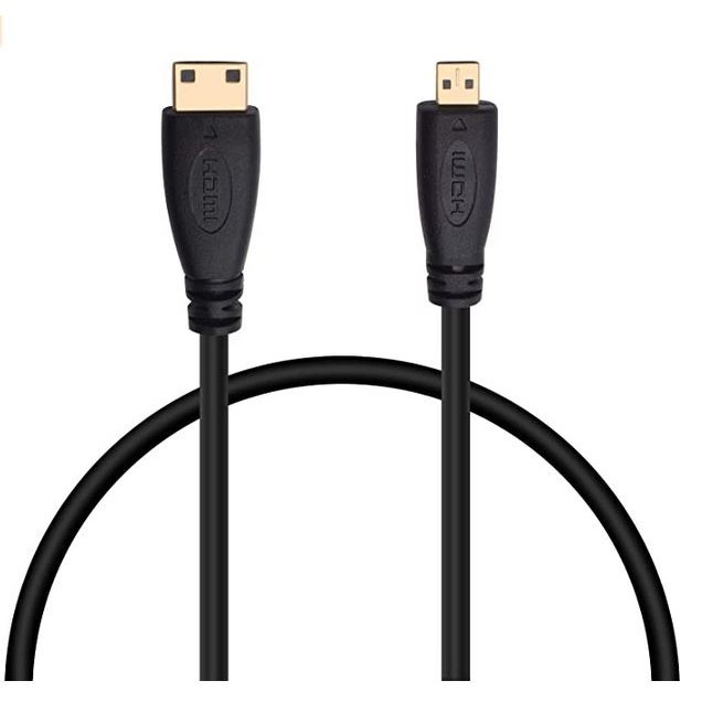 Micro HDMI Male Type D to Type C Mini HDMI Male Connector Adapter Cable 1M 1.8M Shopee Malaysia