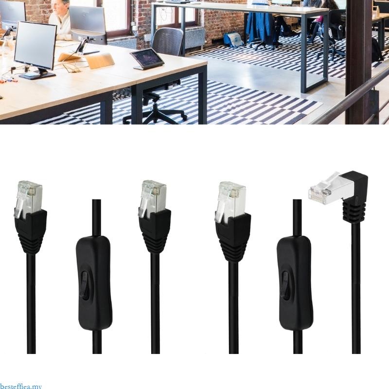 beste Cat6e RJ45 Extension Cable with On Switchs Button RJ45 Cat6 ...