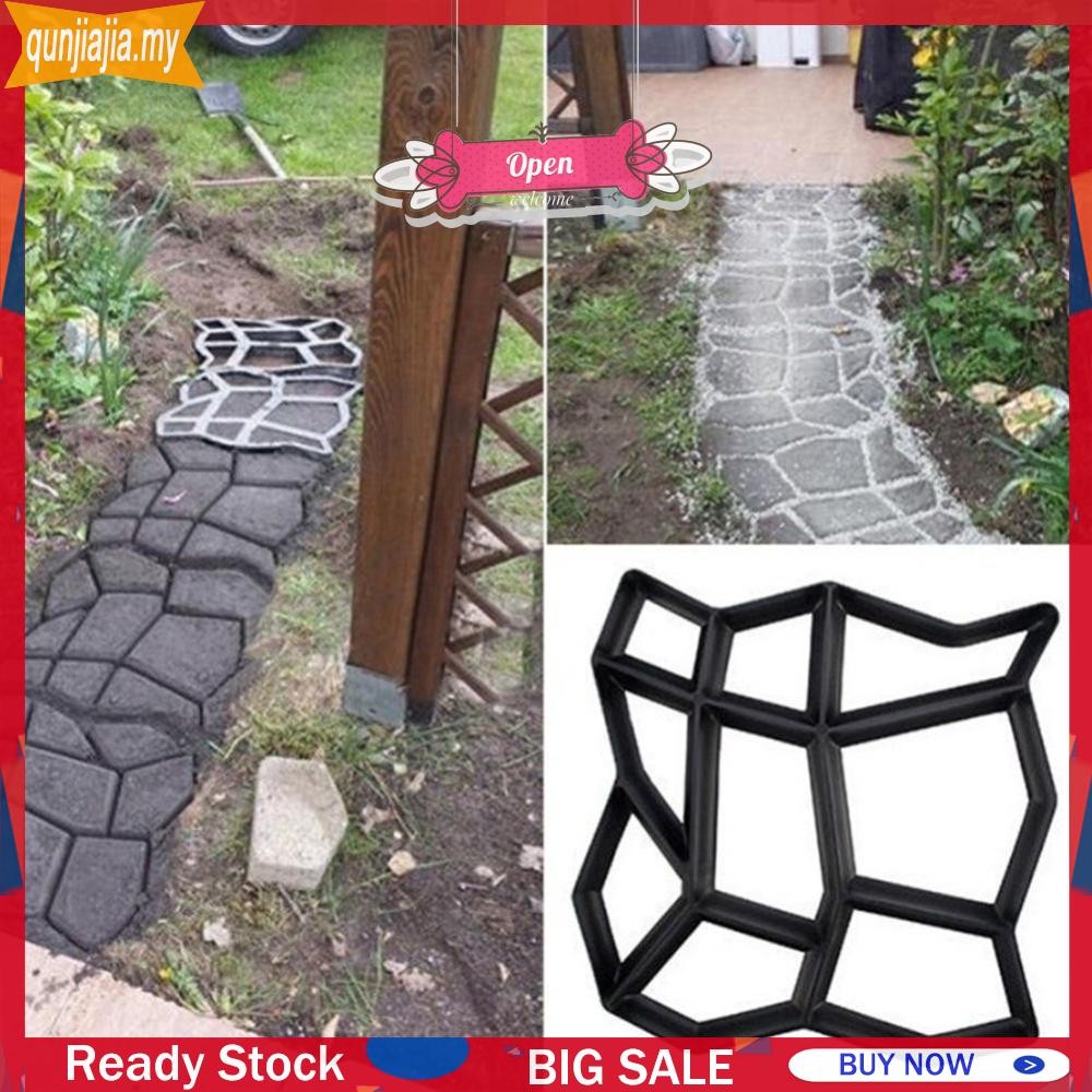 9 Grid Garden Pavement Mold Garden Walk Pavement Concrete Mould DIY ...