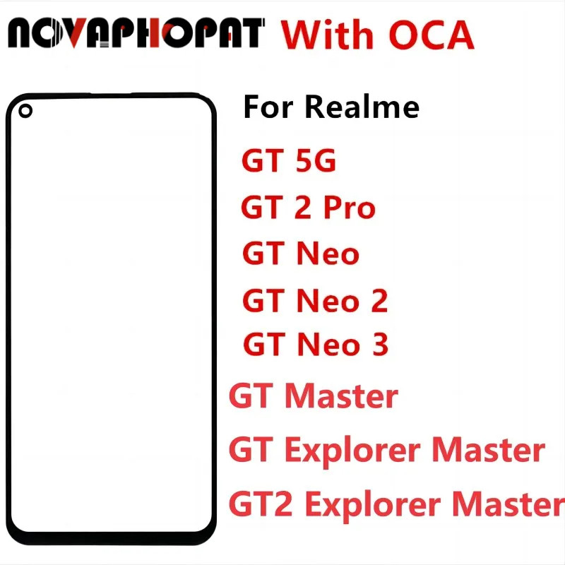 Outer Screen Lens For Realme GT 2Pro Neo 2 3 2T Explorer Master Front