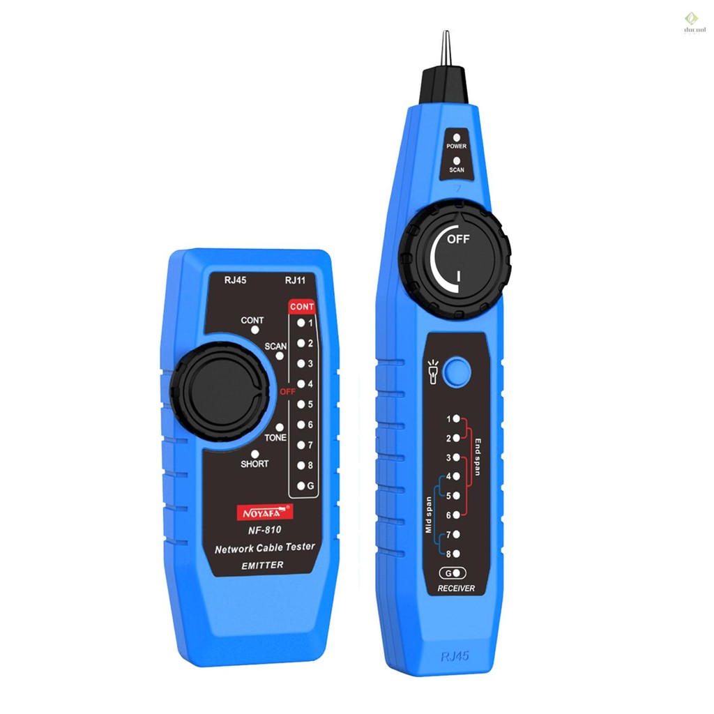 NOYAFA NF-810 Network Cable Tester Kit for RJ11 RJ45 CAT5 CAT6 LAN ...