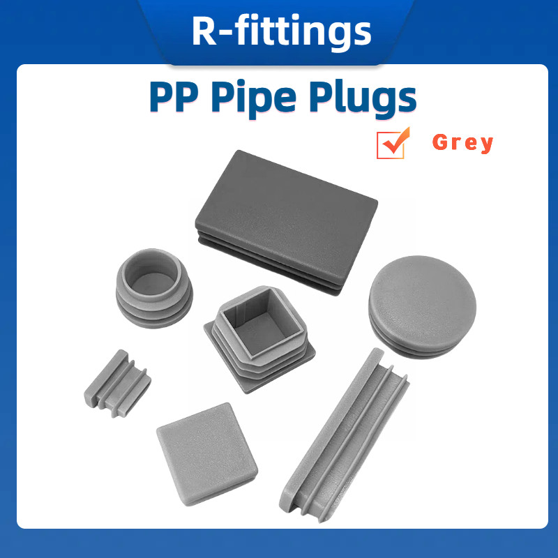 PP Square Pipe Gray Pipe Plugs Furniture Fittings Galvanized Steel Pipe ...