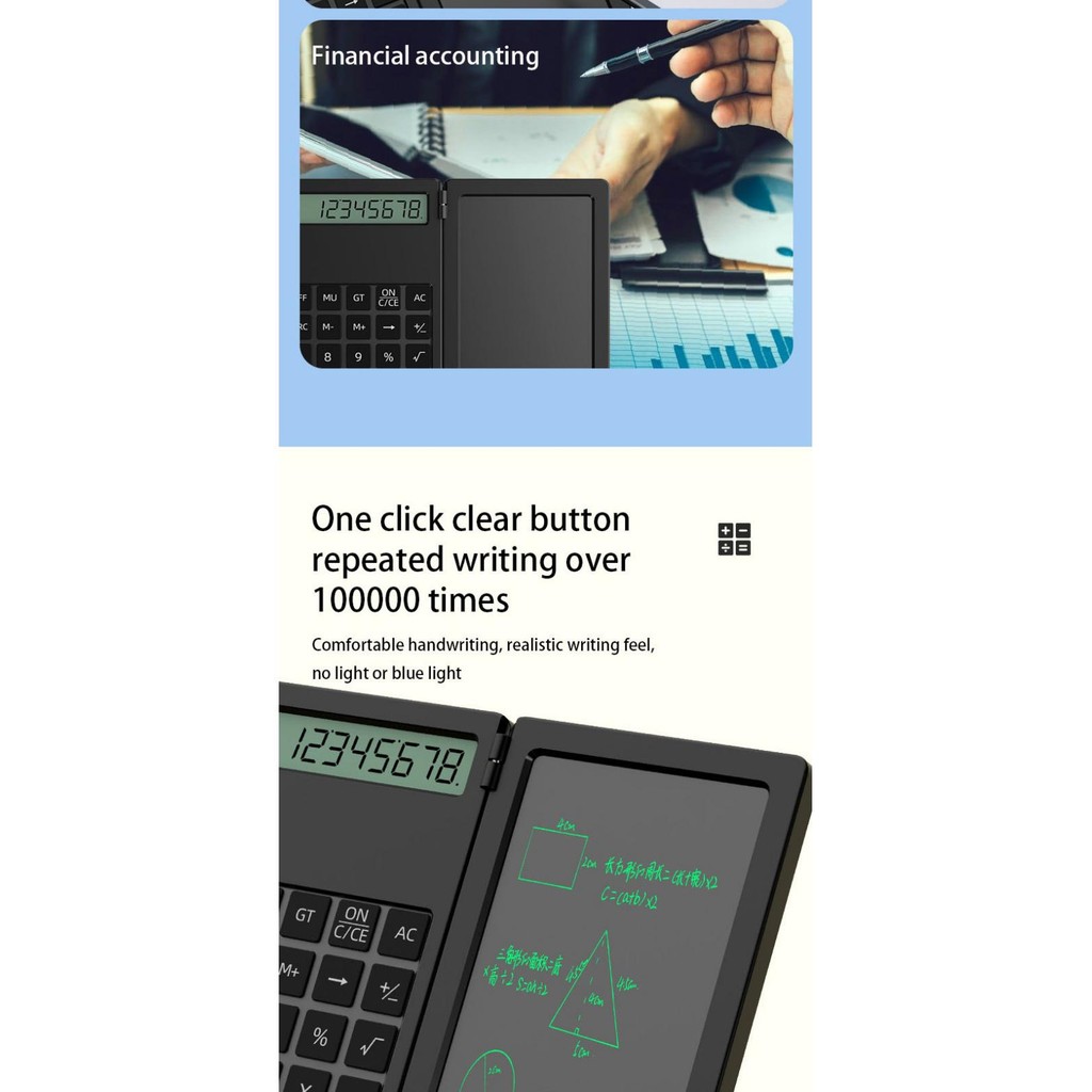 12 Bit Display Smart Graphing Digital Scientific Calculator with 5/6.7 ...