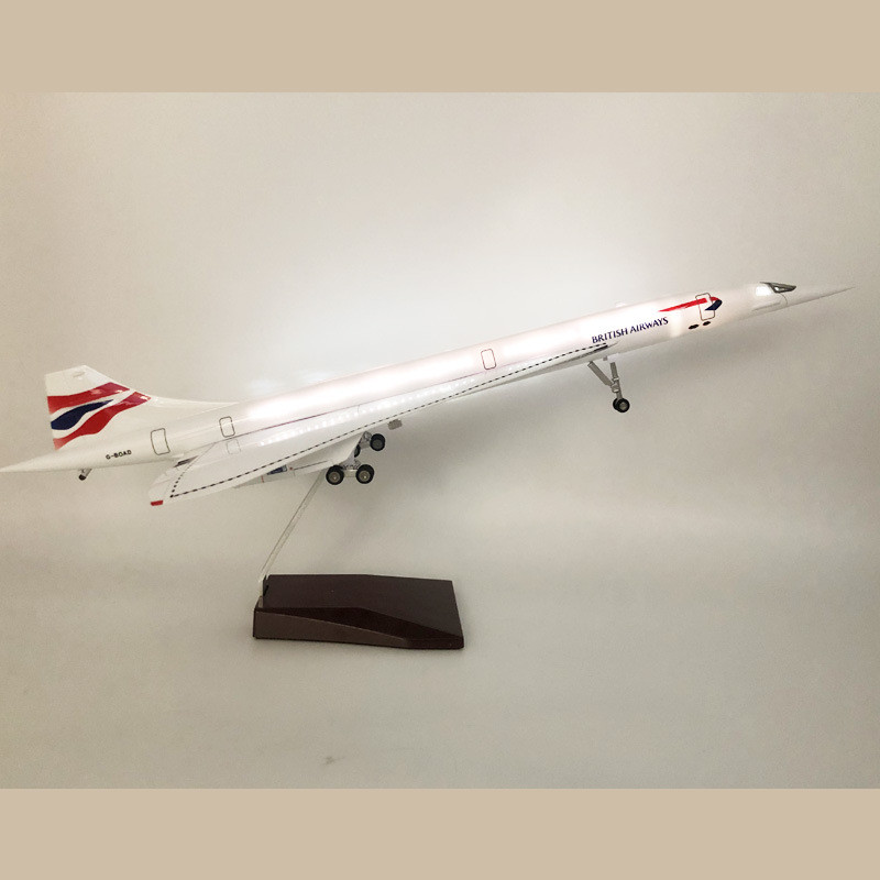 Concorde British LED dengan Model Pesawat Concorde Gear Pendaratan ...