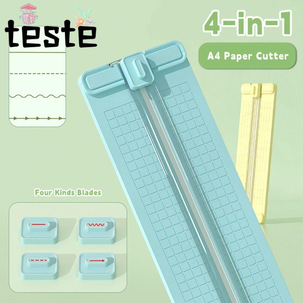 A4 Paper Cutter 4-in-1 with Pull-out Ruler, Bidirectional Portable ...