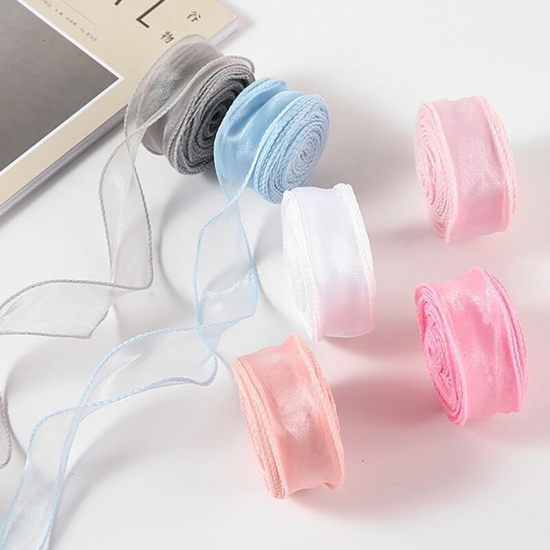 (9.14 meter) 4cm Fish Tail Ribbon ribben hadiah riben satin organza ...