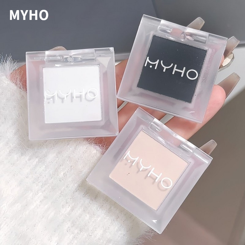 MYHO Eyeshadow 眼影单色打底截断眼影 Monochrome Eyeshadow Base Brighten Portable ...