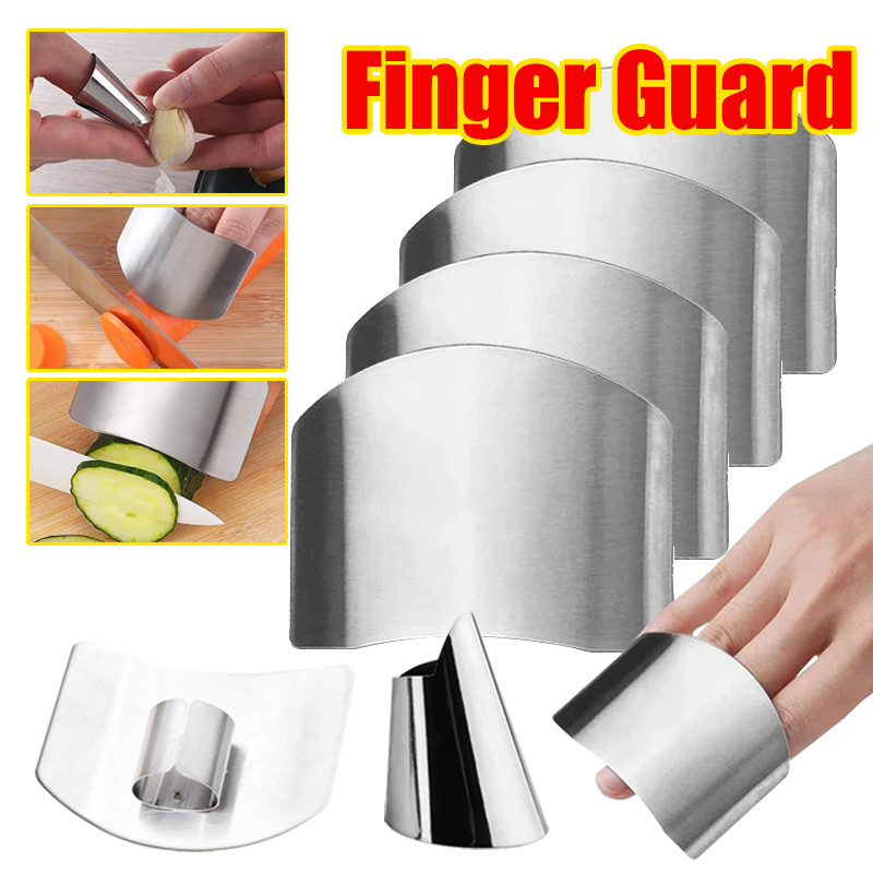 Stainless Steel Finger Guard Cutting Shiel Adjustable Vegetable Cutting ...