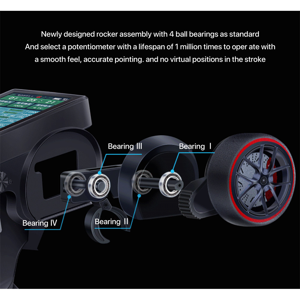 Émetteur RC HOTRC HT-10A 10 Canaux 2.4GHz Avec Récepteur F-10A - Pour Voiture, Bateau, Drone