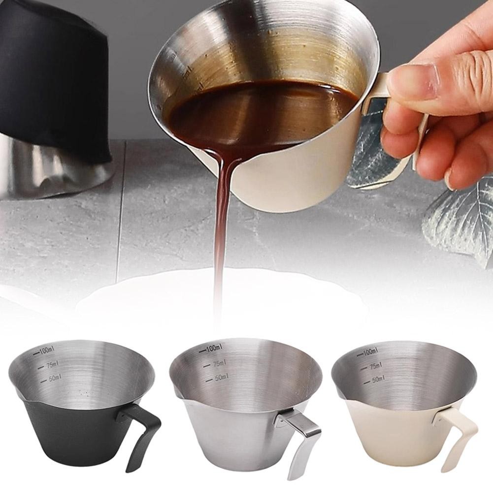 Stainless Steel Measuring Cup Colored Extraction Cup With Scale 100ml ...