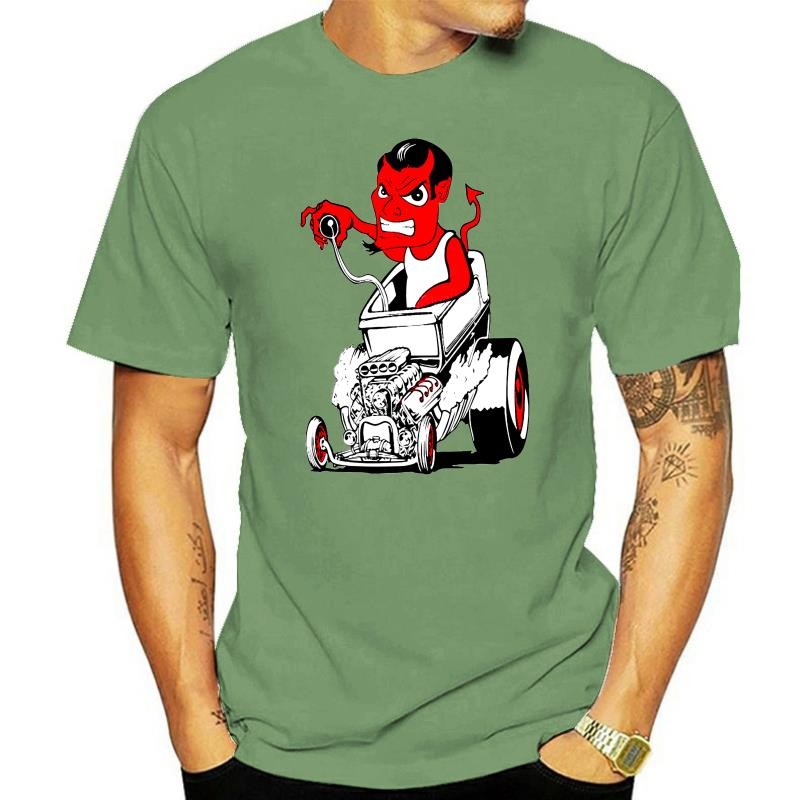 Men's Hot rod 58 Clothing T Shirt Devil Cartoon Rat Retro hot rat rod ...