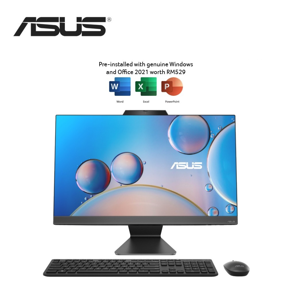 Asus M3402WFAKBA007WS 23.8" FHD AllInOne Desktop PC Black ( Ryzen 5
