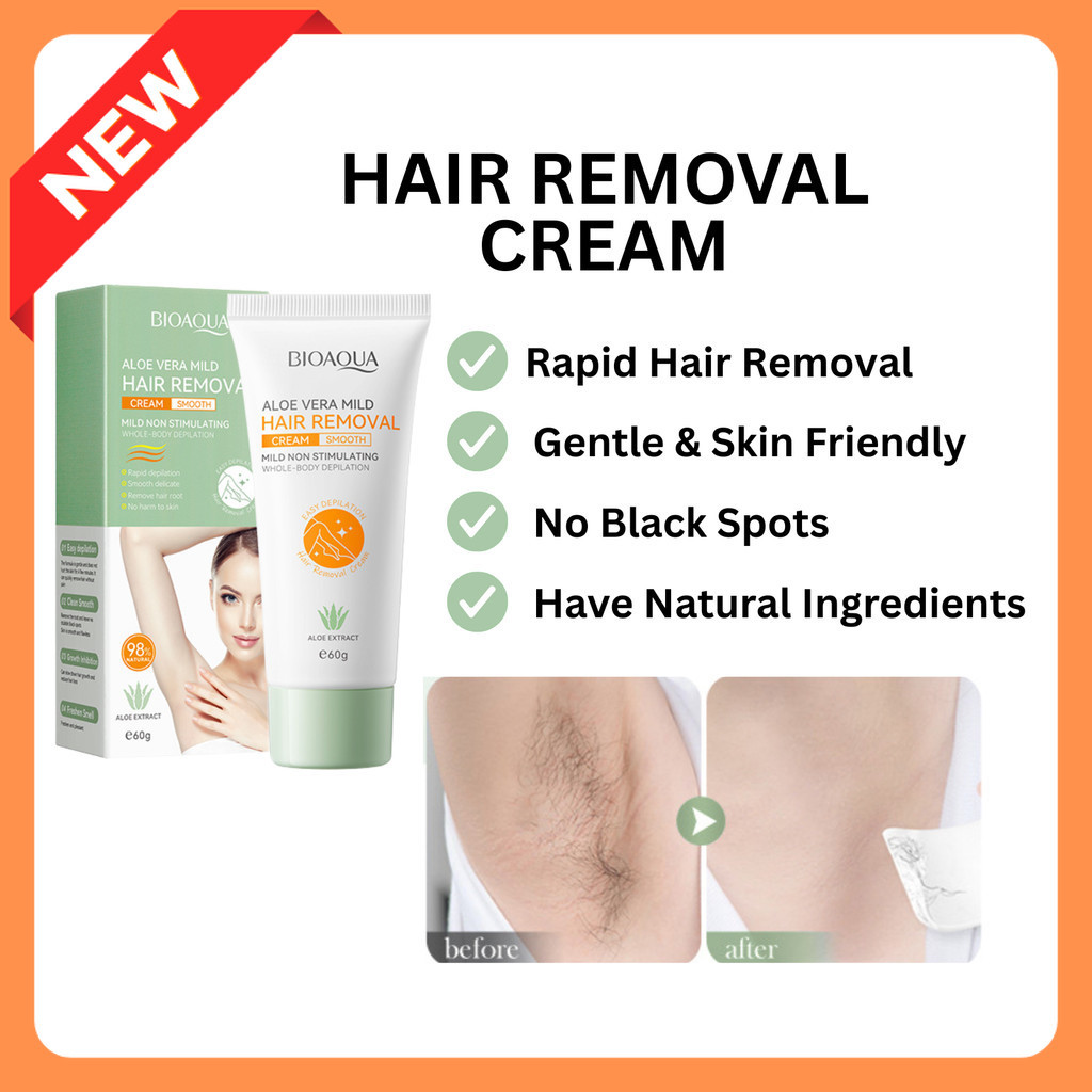 Permanent hair removal fast mild and non irritating hair removal cream ...