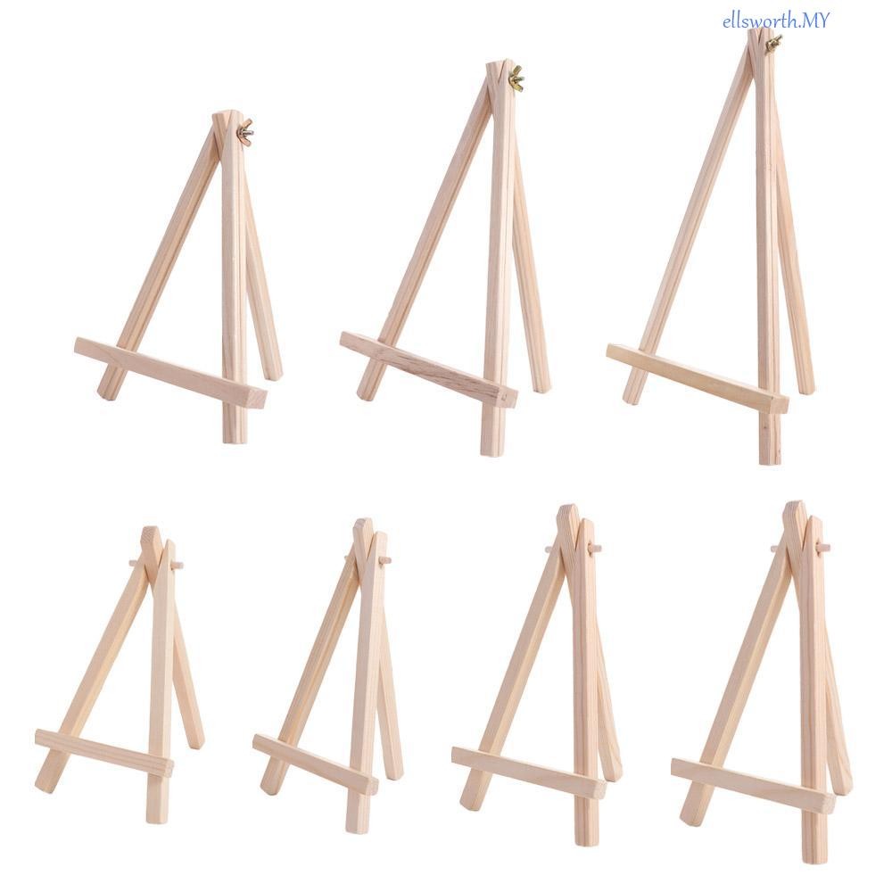 ELLSWORTH Wood Mini Easel, Portable Painting & Sketch Triangle Display ...