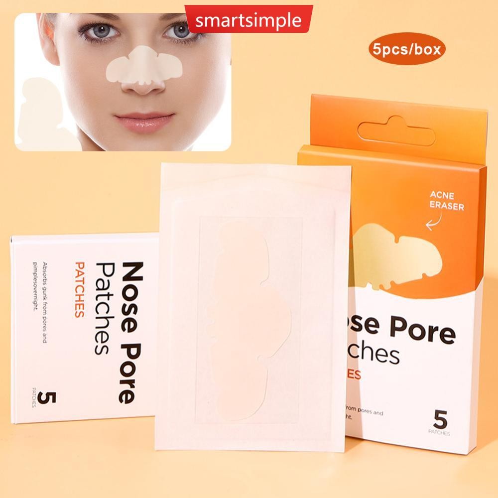 SMARTSIMPLE Nose Pore Patches Acne Nose Patch Cleaning Water Colloid ...